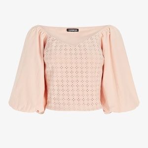 Express puff sleeve top